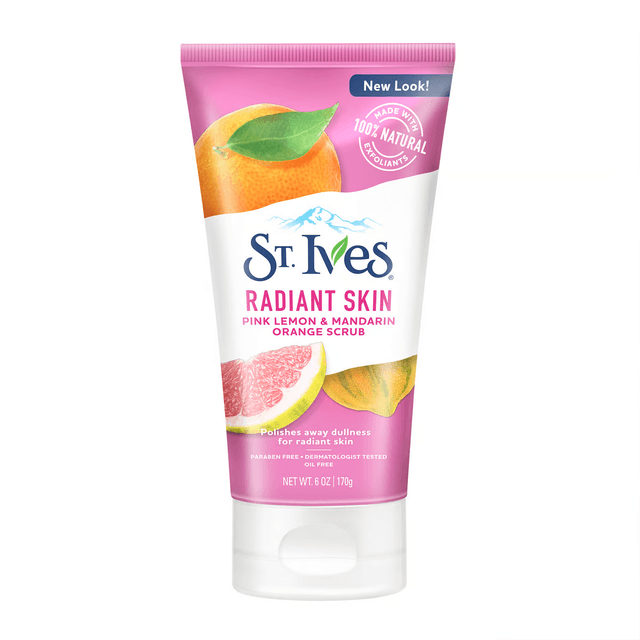 ST IVES FACIAL SCRUB PINK LEMON & MANDARINE 170G