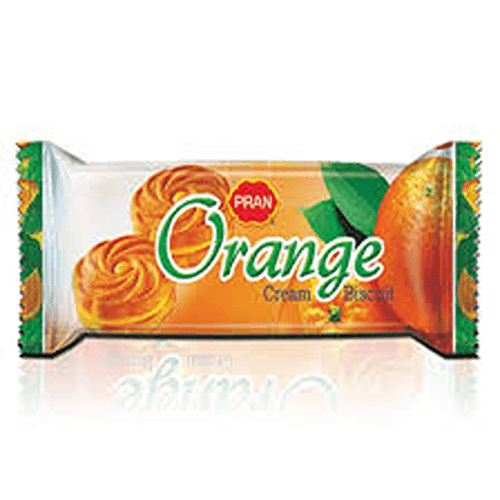 PRAN BISCUIT ORANGE CREAM 70G