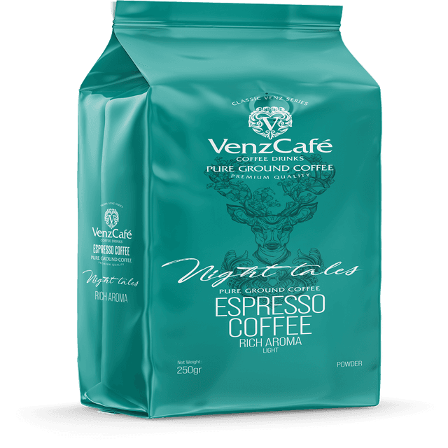 VENZ CAFE COFFEE NIGHT TALES ESPRESSO LIGHT 250G