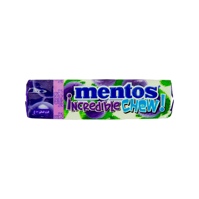 MENTOS INCREDIBLE CHEW GRAPE 45G