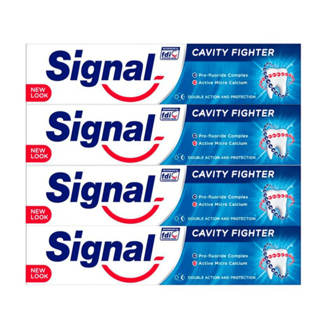 SIGNAL TOOTH PASTE CAVITY FIGHTER PROMO 75MLX3+1