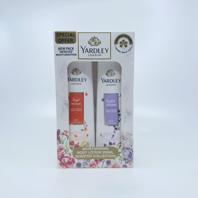 YARDLEY BODY LOTION ASSORTED PROMO 20% OFF 200MLX2