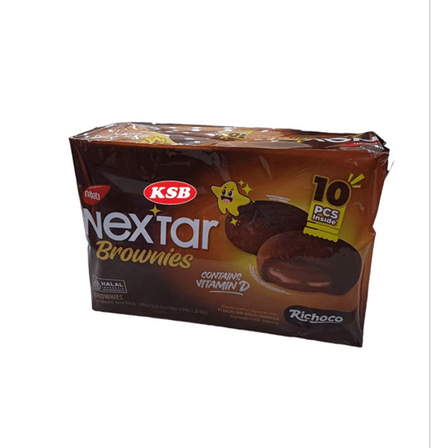 NABATI NEXTAR STAR COOKIES BROWNIES 34GX12