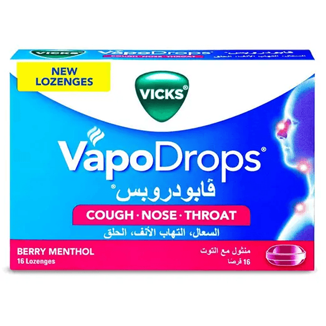 VICKS VAPO DROPS BERRY MENTHOL 16S