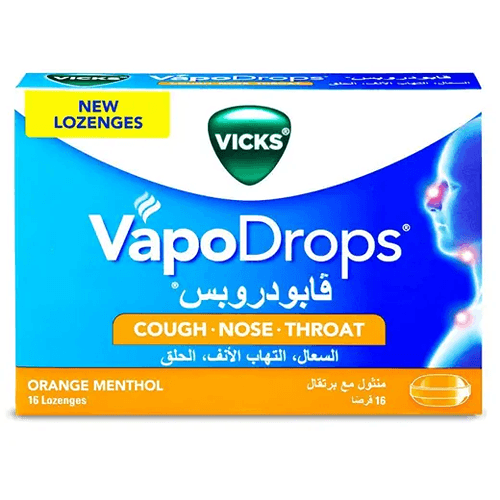 VICKS VAPO DROPS ORANGE MENTHOL 16S