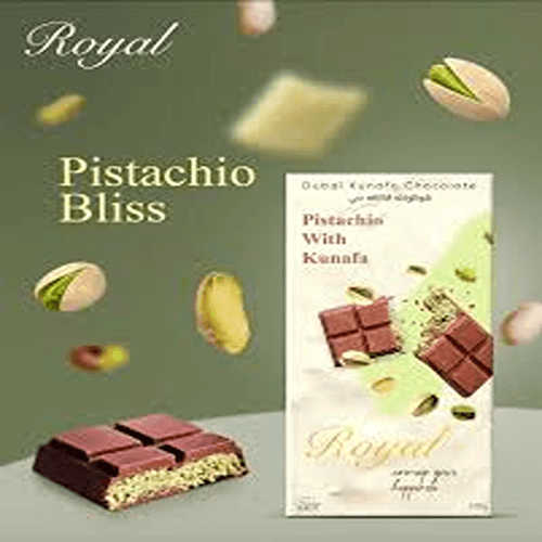 رويال كنافة شوكولاتة فستق 100G