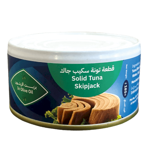 سيمك تونة صلبة سكيب جاك في زيت زيتون 185G