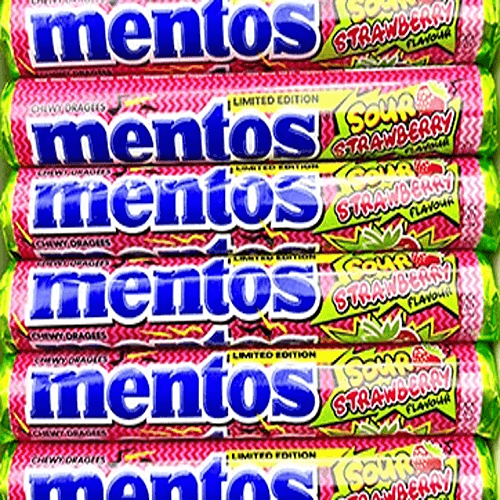 MENTOS CHEWING CANDY STRAWBERRY 37.8GX40