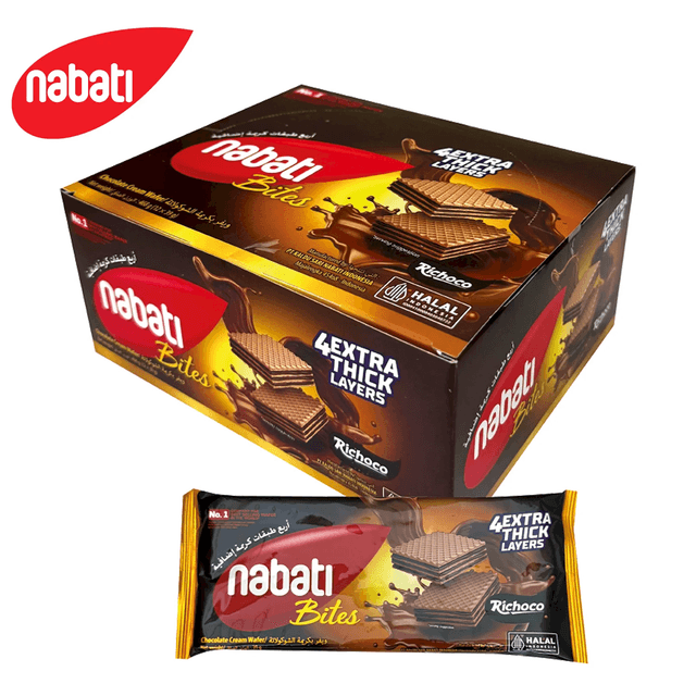 NABATI BITES CHOCOLATE CREAM WAFER 39GX12