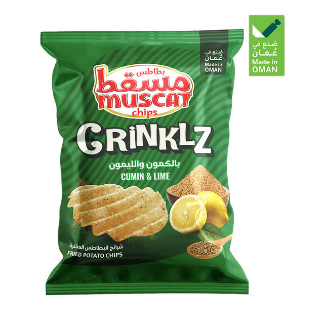 MUSCAT CHIPS CRINKLZ CUMIN LIME 12G