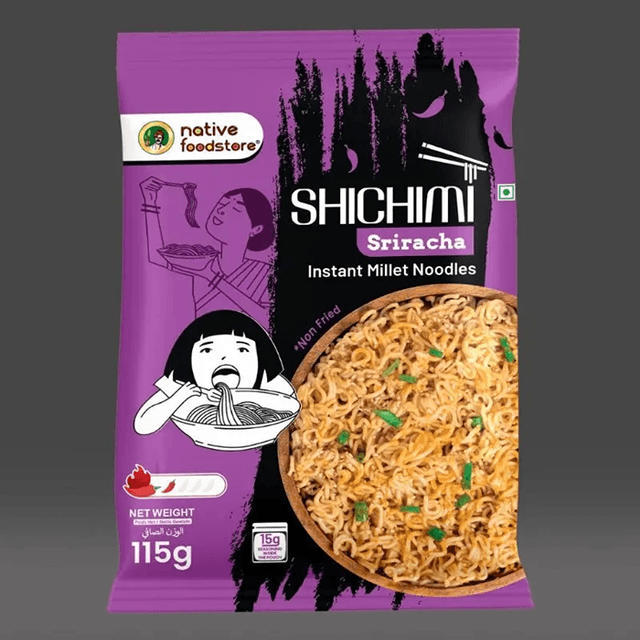 NATIVEFOOD INSTANT NOODLES SRIRACHA 115G