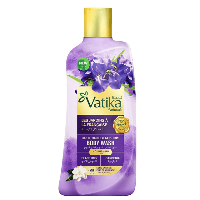 VATIKA BODY WASH BLACK IRIS 250ML