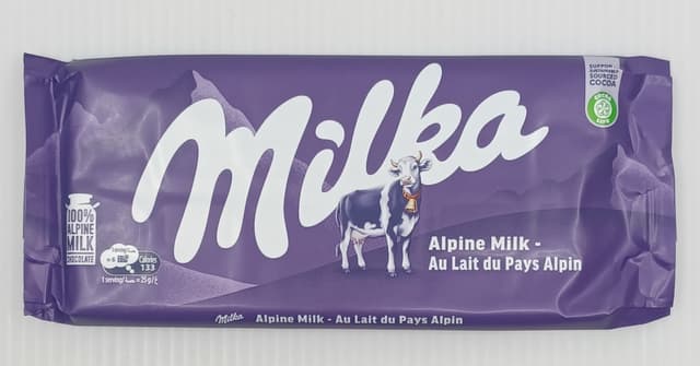 MILKA CHOCOLATE ALPINE MILK 98G