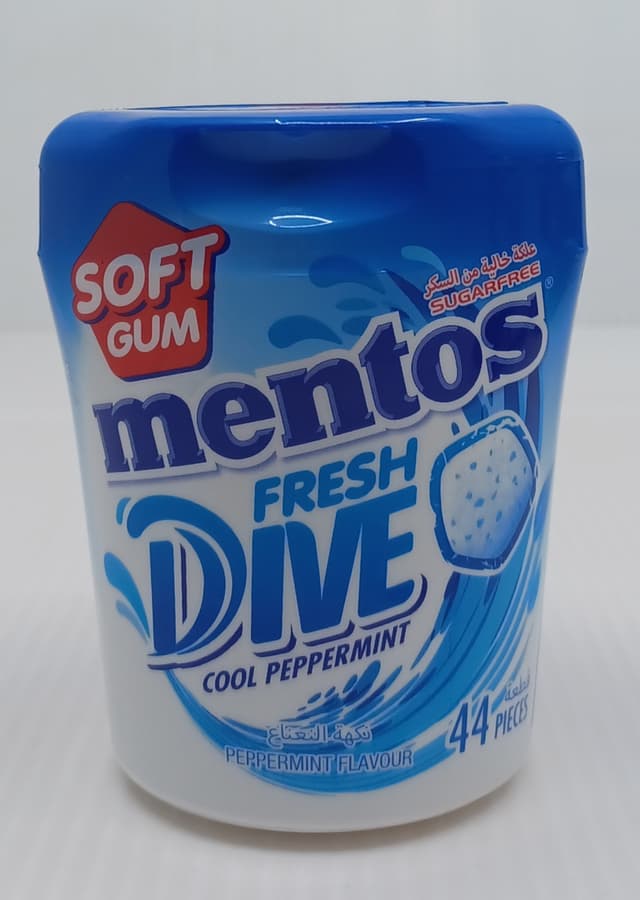 MENTOS CHEWING GUM FRESH DIVE COOL PEPPERMINT 88G