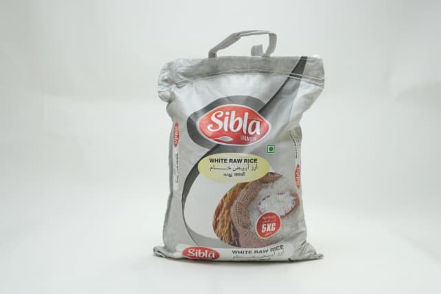 Sibla Silver White Raw Rice 5 kg