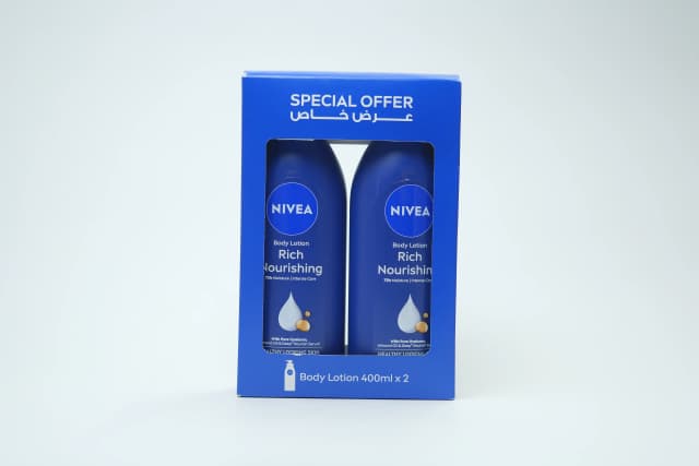 Nivea Smooth Body Lotion Dry Skin 2 X 400 ml