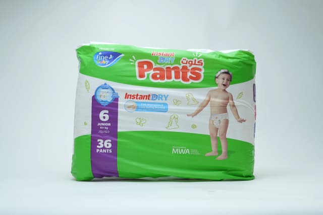 Fine Baby Instant Dry Pants 6 Junior 15+Kg 36 pcs