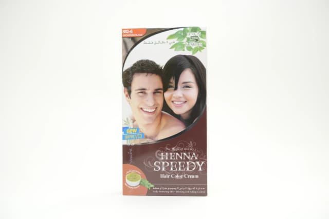 Henna Speedy Hs06 Brownish Black Hair Color 6 pcs