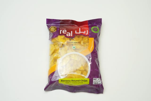 Real Banana Round Chips 150 g