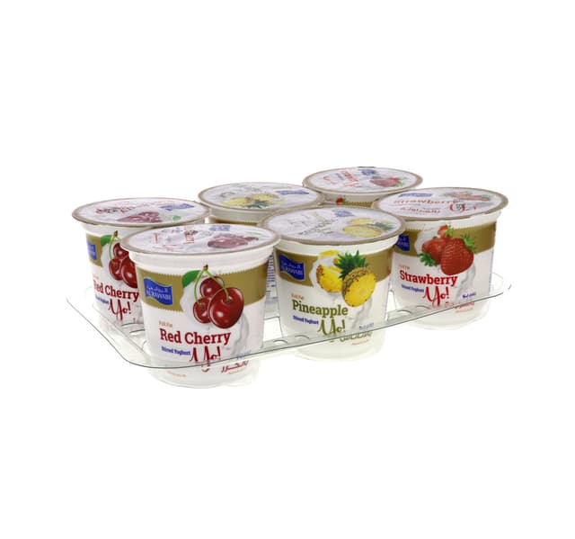 Al Rawabi Fruit Yoghurt Assorted 6 Pcs