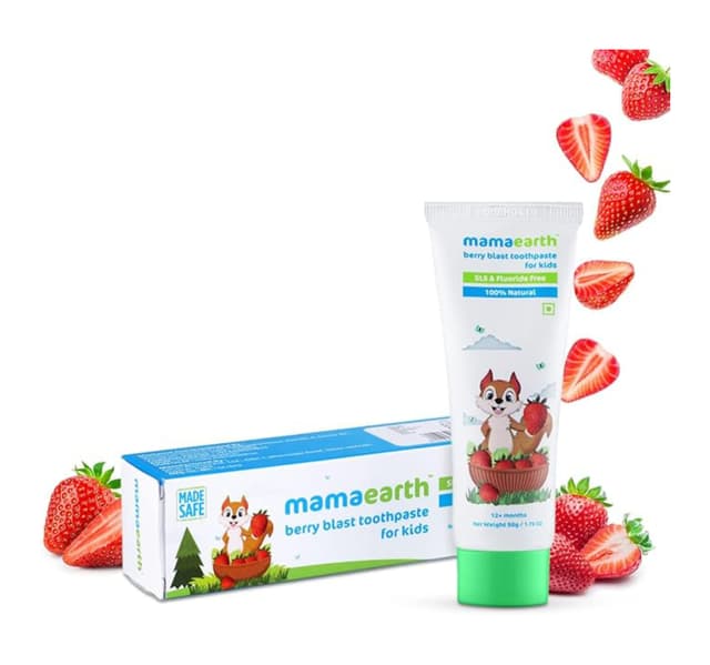 Mamaearth 100 Natural Berry Blast Toothpaste For Kids 50 G