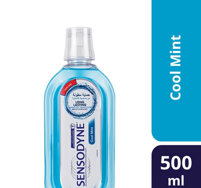 Sensodyne Mouth Wash Cool Mint 500 Ml