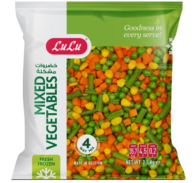 Lulu 4 Way Mix Mixed Vegetables 25 Kg