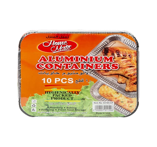 Home Mate Aluminium Containers 2 10pcs Offer