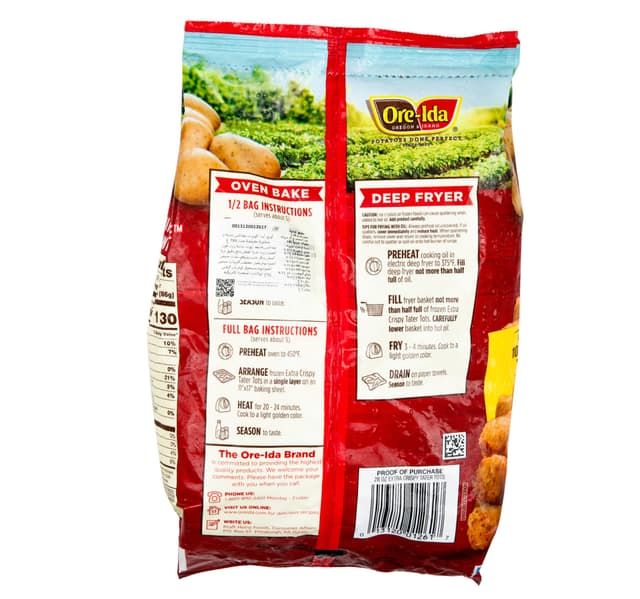 Oreida Extra Crispy Tater Tots 793 G