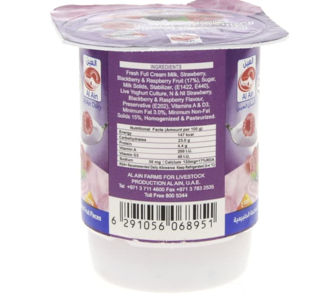 Al Ain Farms Fruit Forest Yoghurt 125 G