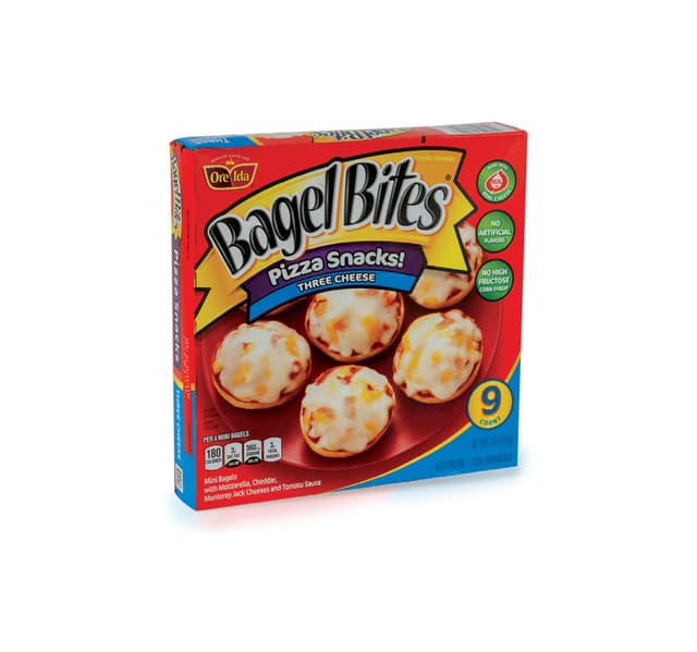 Ore Ida Bagel Bites Pizza Snacks Three Cheese 198 G
