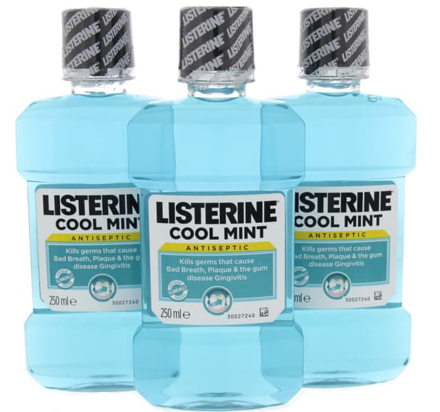 Listerine Mouth Wash Cool Mint 3 250 Ml