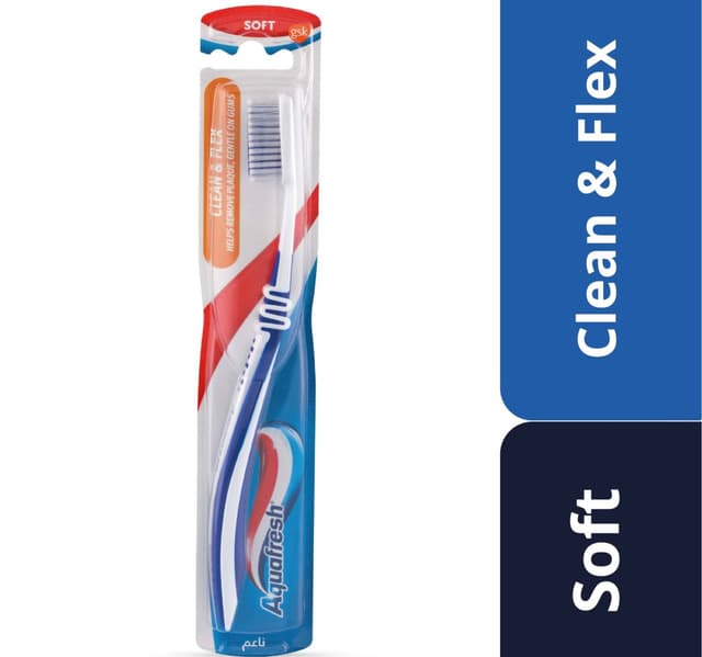 Aquafresh Clean & Flex Soft Toothbrush 1pc