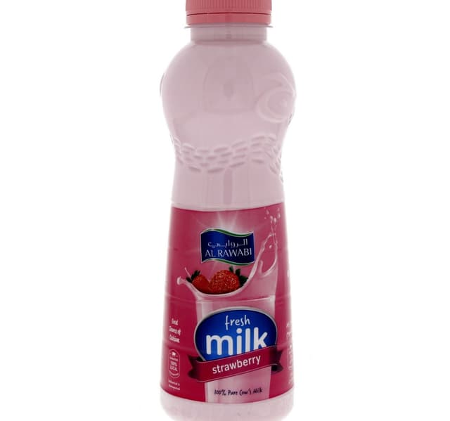 Al Rawabi Strawberry Fresh Milk 500 Ml