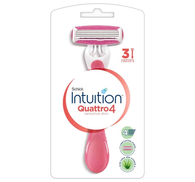 Schick Quattro For Women Razor 3 Pcs
