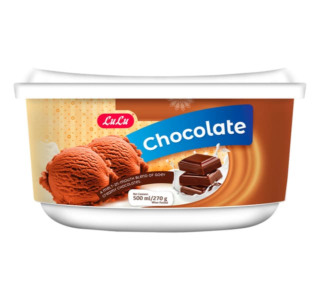 Lulu Chocolate Ice Cream 500 Ml