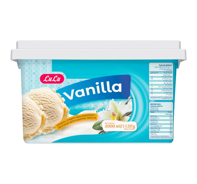 Lulu Vanilla Ice Cream 2 Litres