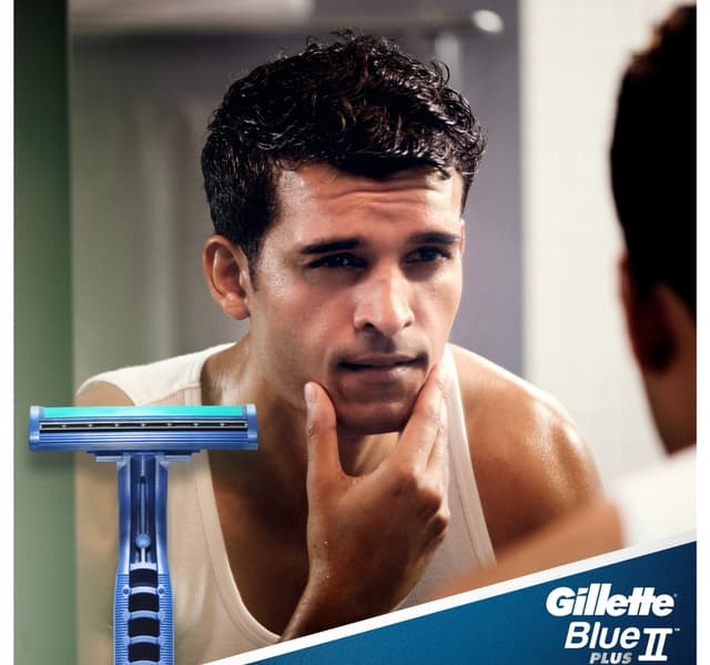 Gillette Blue Ii Plus Mens Disposable Razors 5 Pcs