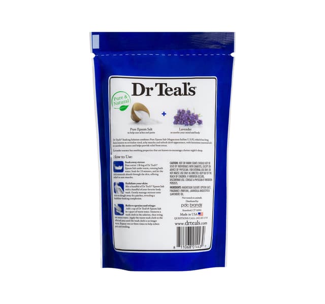 Dr Teals Soothe Sleep With Lavender Pure Epsom Salt Soaking Solution 450 G