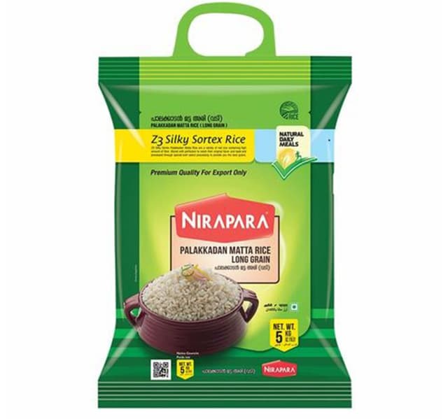 Nirapara Palakkadan Matta Rice Long Grain 5 Kg