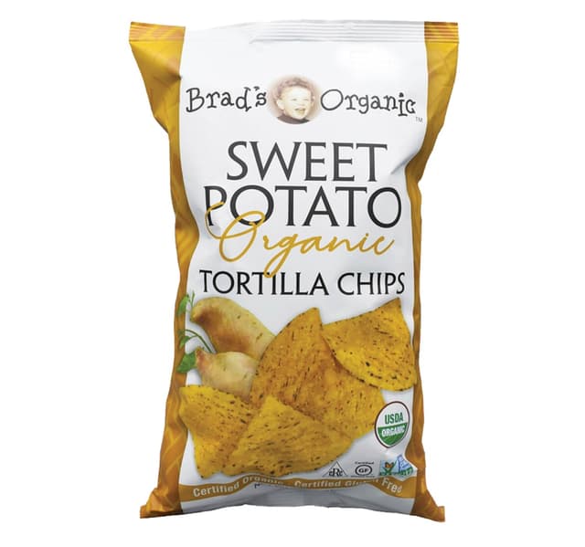 Brads Organic Sweet Potato Tortilla Chips 227 G