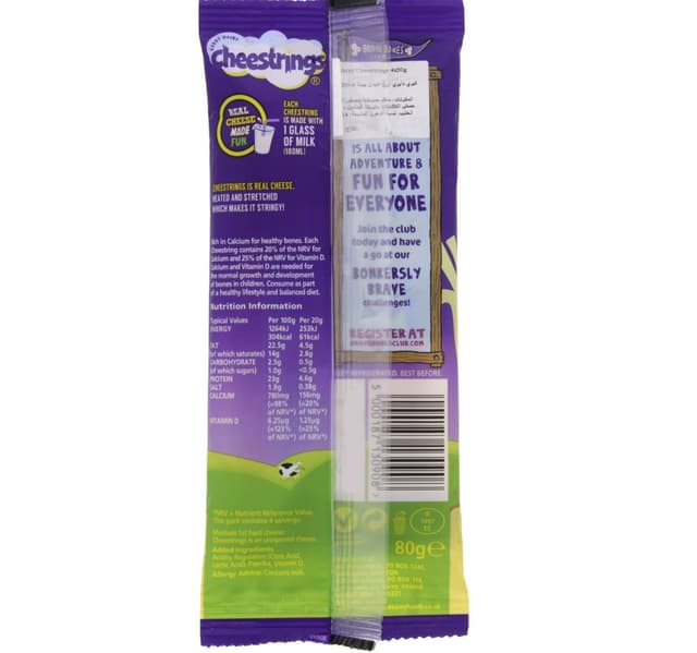 Kerry Dairy Cheese Strings 4 Pcs 80 G