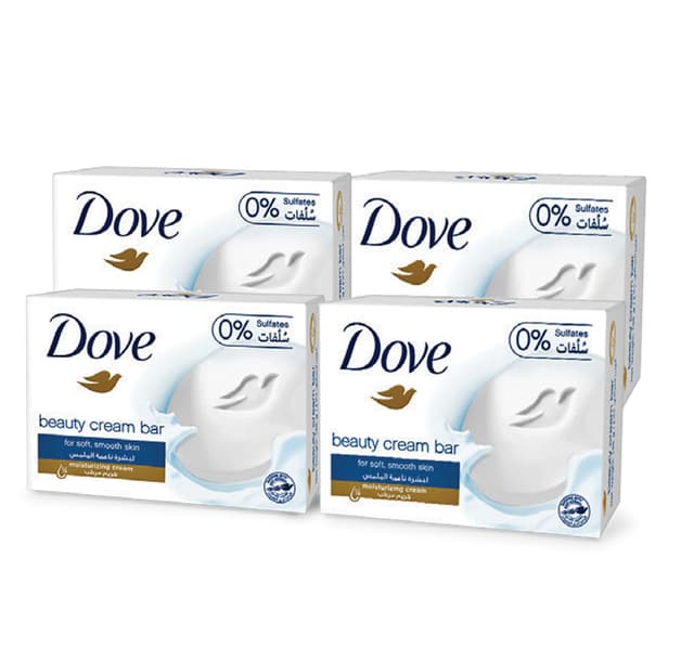 Dove White Beauty Cream Bar Value Pack 4 160 G