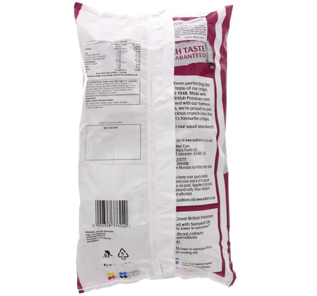 Walkers Prawn Cocktail Chips 6 X 25 G