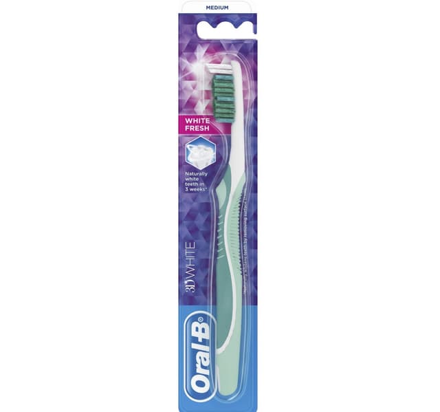 Oralb 3d White Fresh 40 Medium Manual Toothbrush Assorted Color