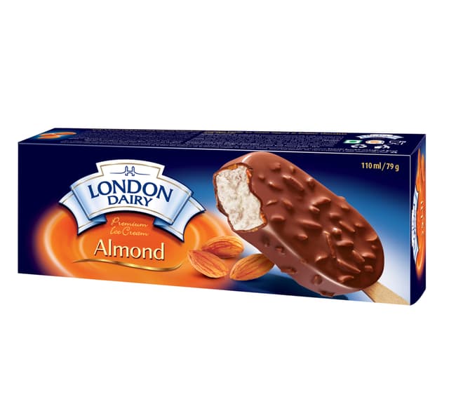 London Dairy Almond Ice Cream Stick 110 Ml