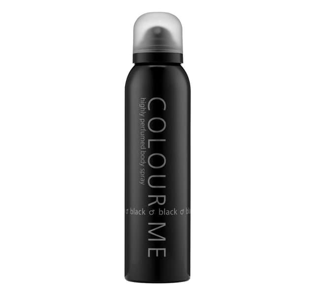 Colour Me Perfumed Body Spray Silver Black Green 3 150 Ml