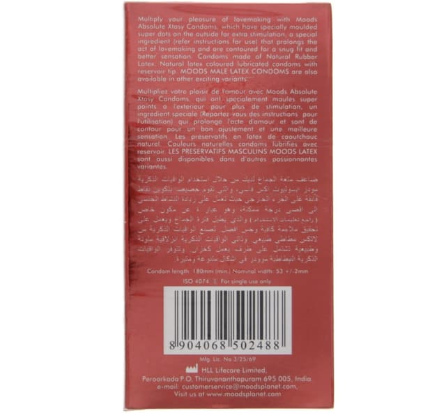 Moods Absolute Xtasy Condoms 12 Pcs