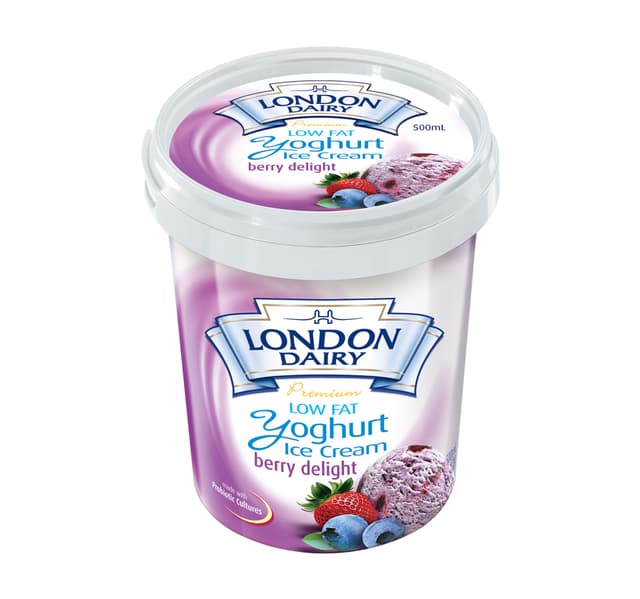 London Dairy Berry Delight Yoghurt Ice Cream Low Fat 500 ml