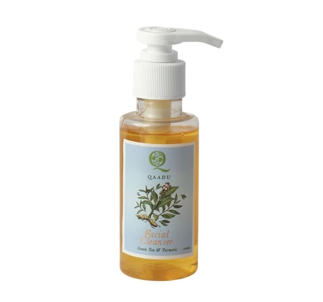Qaadu Facial Cleanser With Green Tea Turmeric For All Skin Types 100 Ml